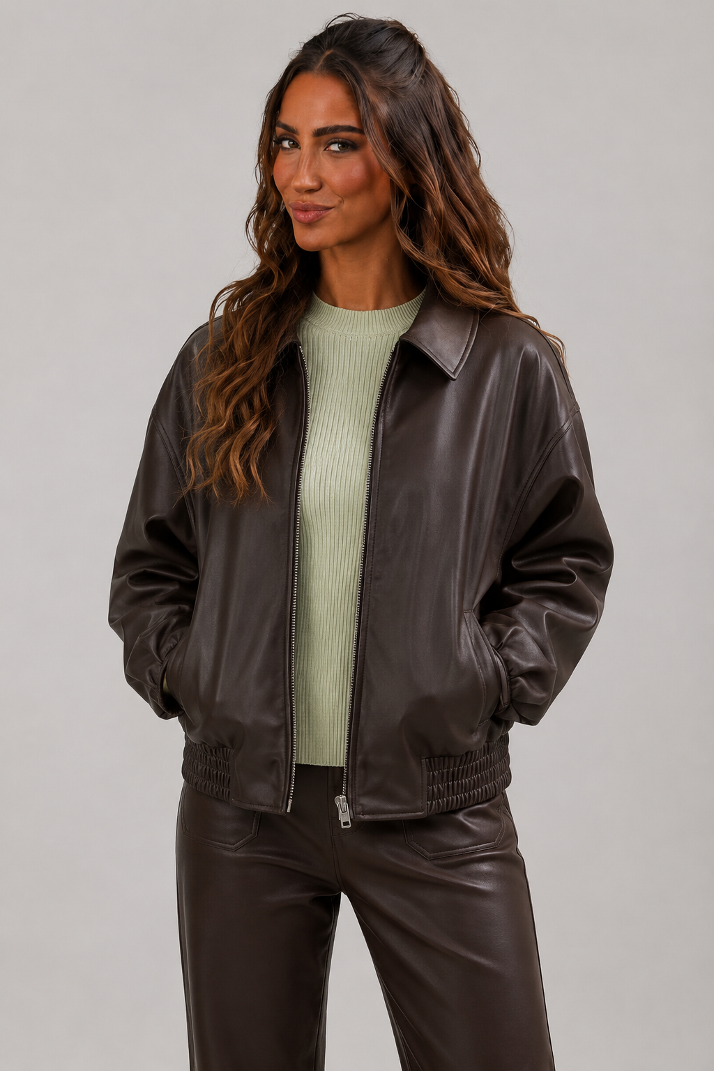 Bomber en cuir Blake