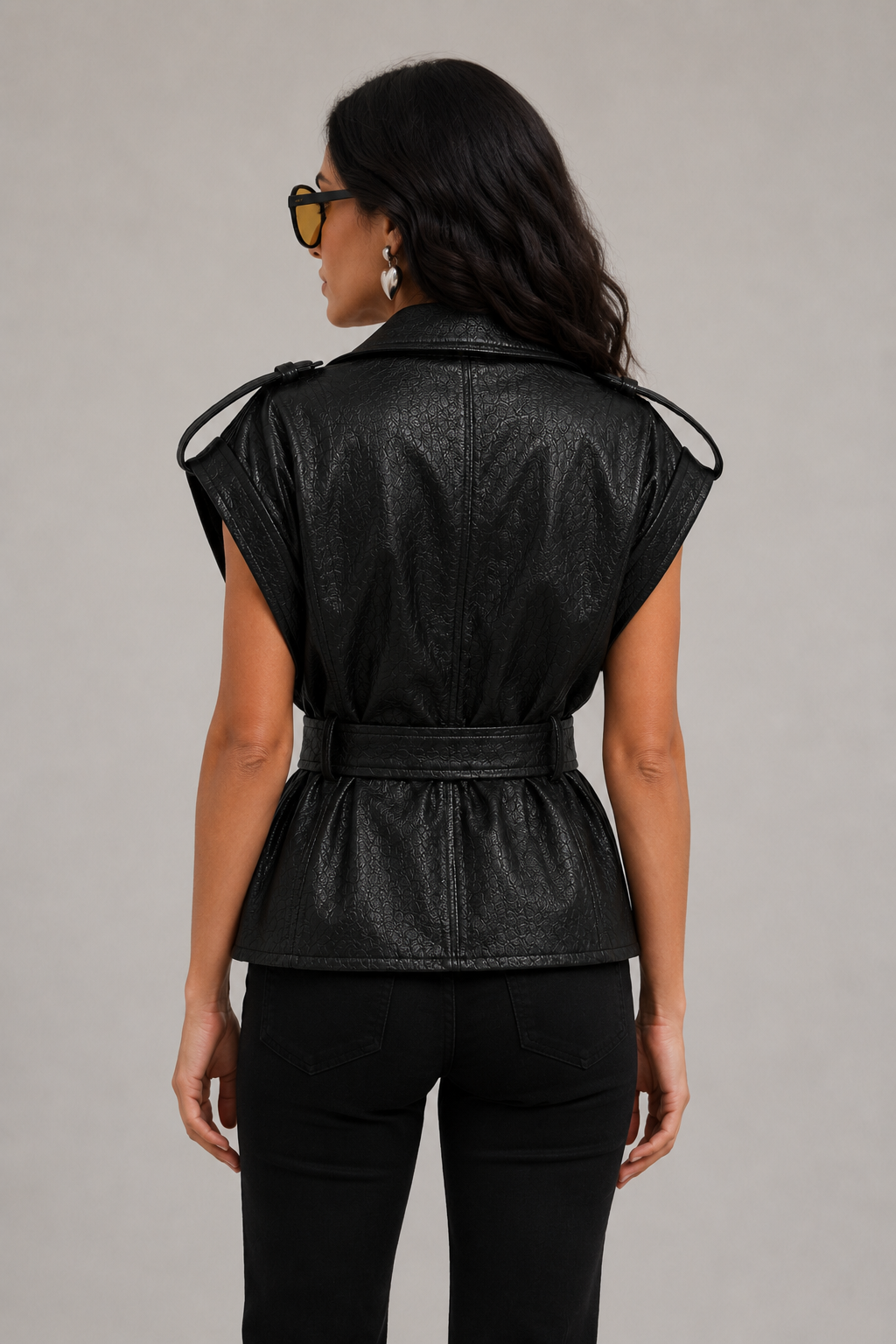 Gilet iconique en similicuir
