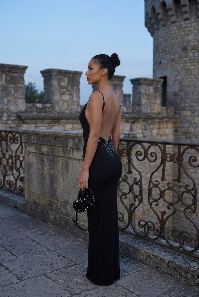 Robe dos nu papillon