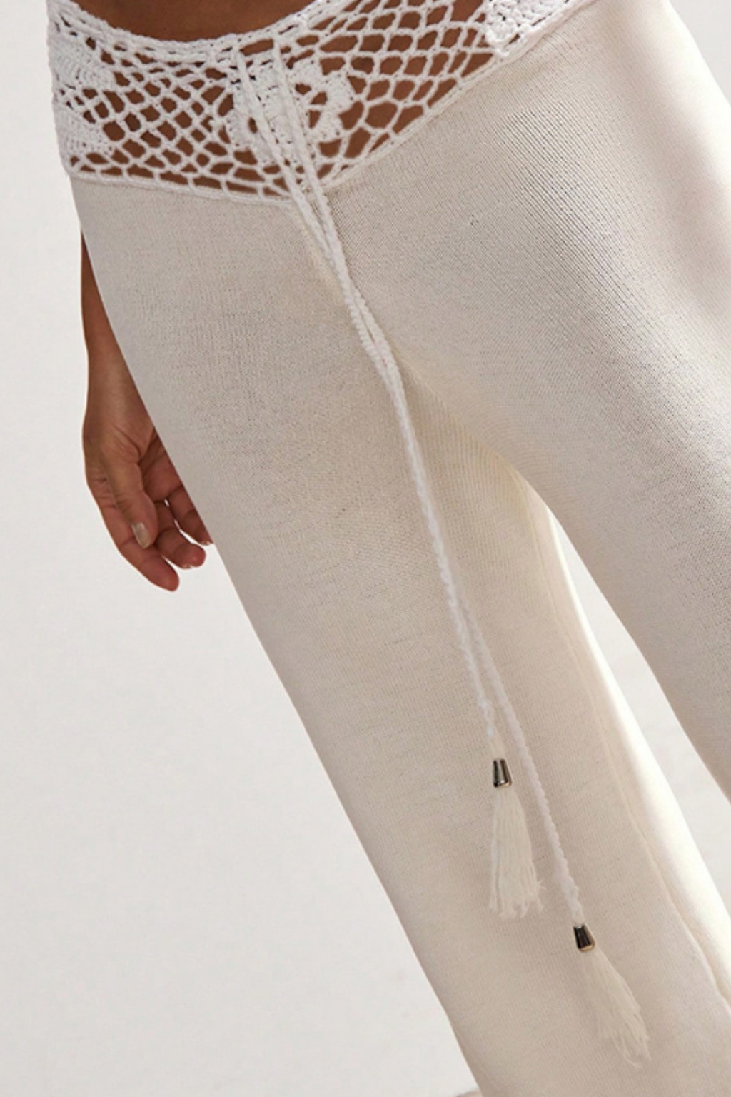 Pantalon en maille crochet Playa Kirsty