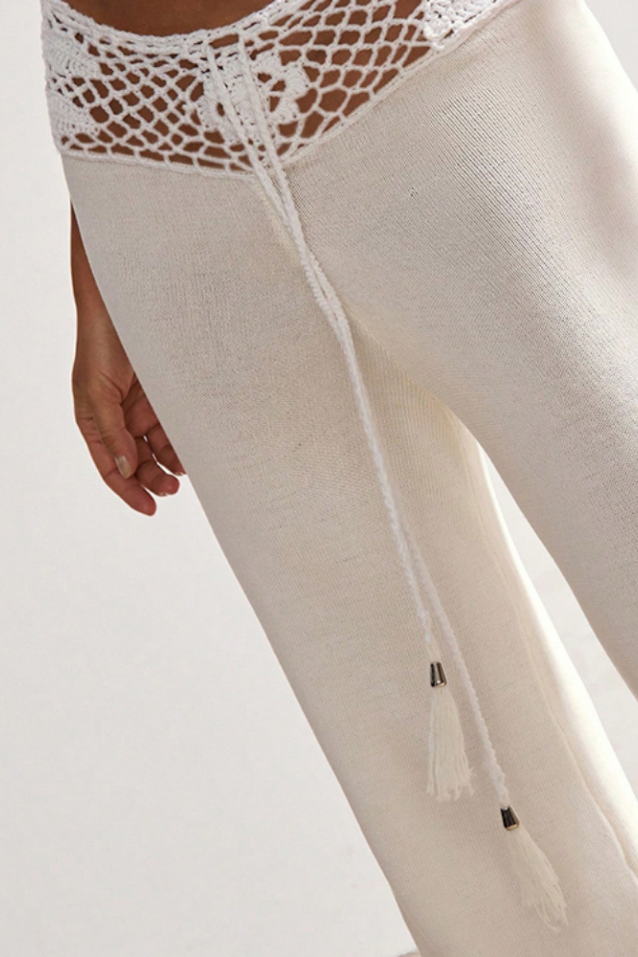 Pantalon en maille crochet Playa Kirsty