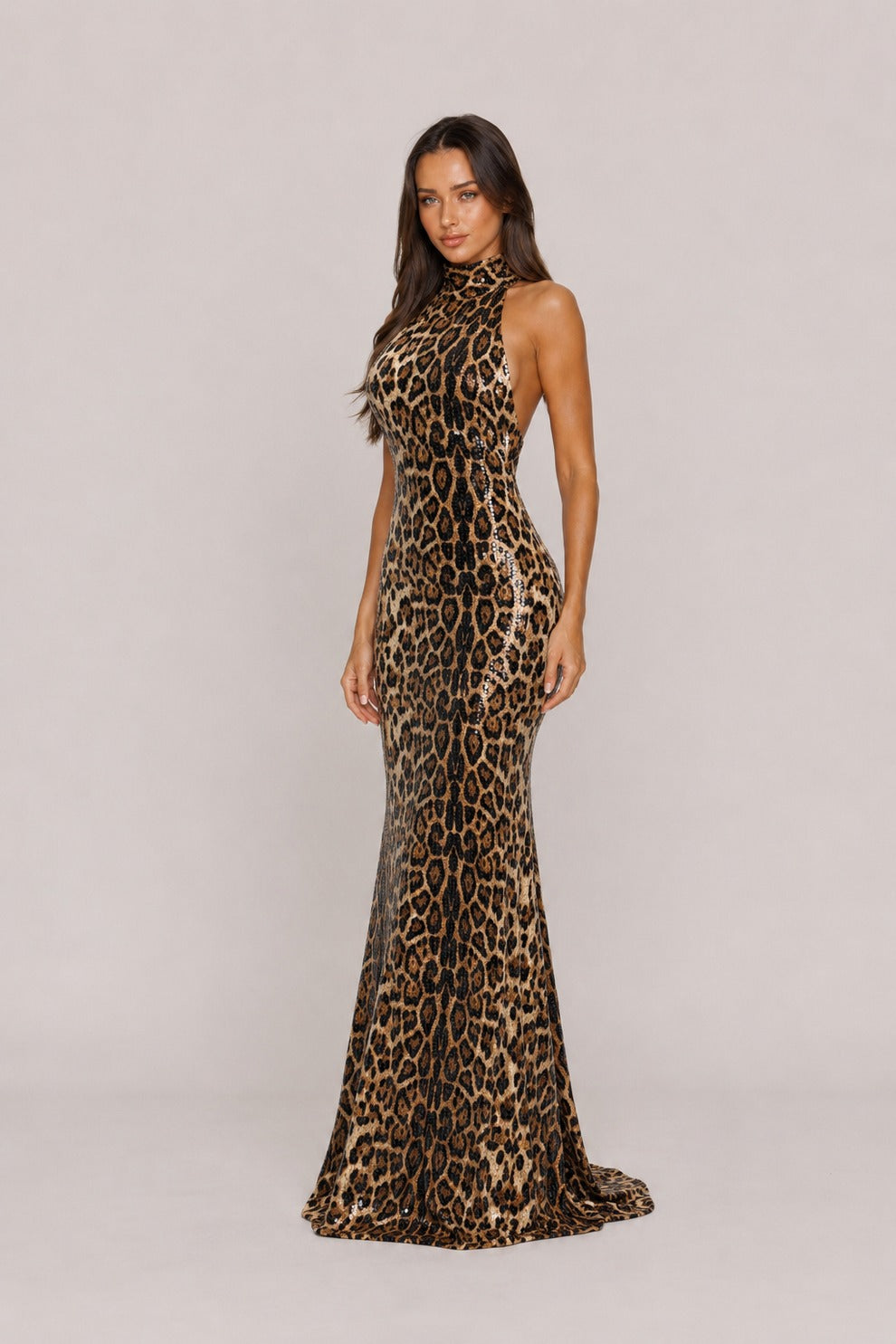 Robe longue à sequins Savana